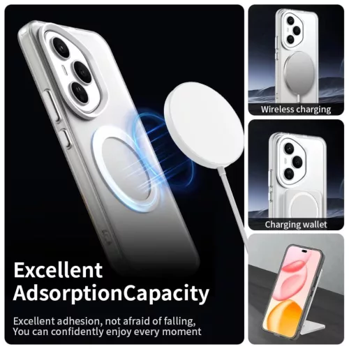 Honor 400 Pro Magsafe kompatibilis hibrid Candy tok – fehér (160,8 - 7 kép