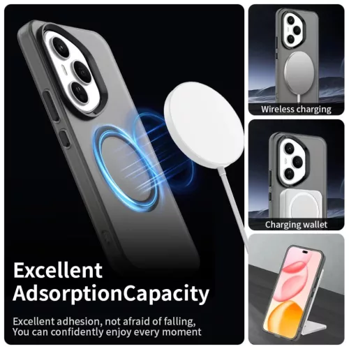 Honor 400 Pro Magsafe kompatibilis hibrid Candy tok – fekete (160,8 - 4 kép