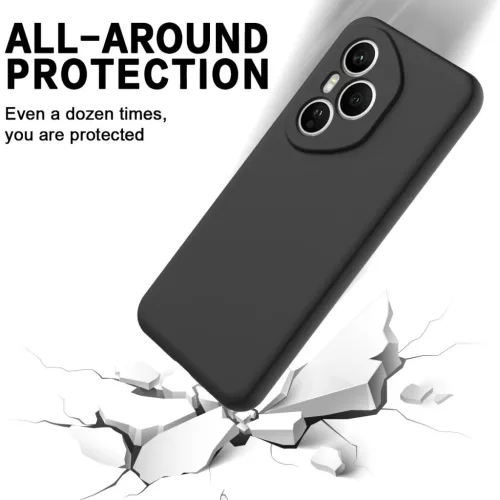 Honor 400 Pro szilikon tok csuklópánttal – fekete (160,8 mm Globá- 6 kép