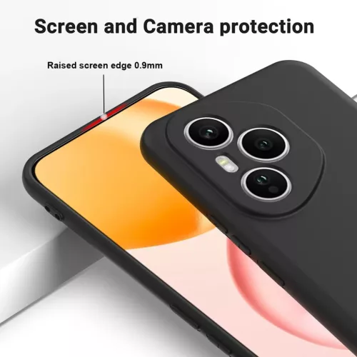 Honor 400 Pro szilikon tok csuklópánttal – fekete (160,8 mm Globá- 7 kép