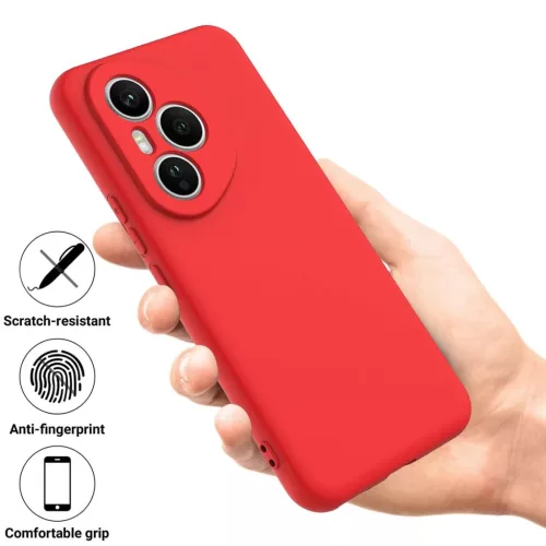 Honor 400 Pro szilikon tok csuklópánttal – piros (160,8 mm Globál- 8 kép