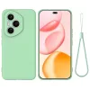 Honor 400 Pro szilikon tok csuklópánttal – világoszöld (160,8 mm Globál verzióhoz)