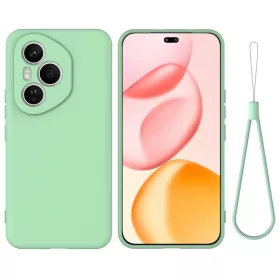   Honor 400 Pro szilikon tok csuklópánttal – világoszöld (160,8 mm Globál verzióhoz)