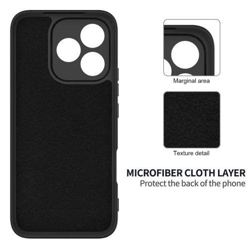 Honor 400 Lite szilikon tok csuklópánttal – fekete- 5 kép