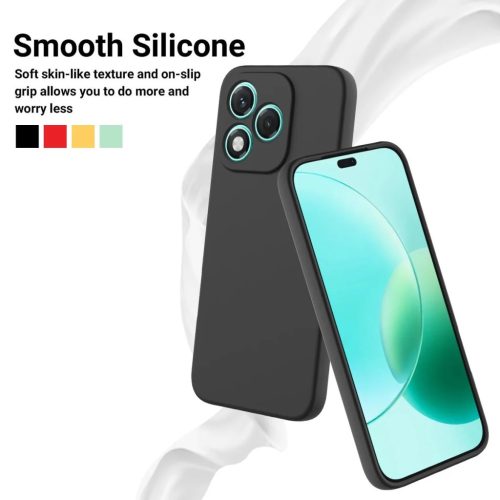 Honor 400 Lite szilikon tok csuklópánttal – fekete- 6 kép