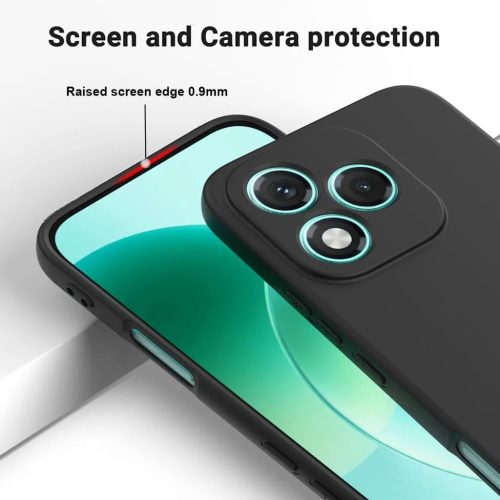 Honor 400 Lite szilikon tok csuklópánttal – fekete- 8 kép