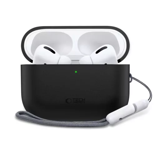 Apple AirPods Pro 3 Tech-Protect szilikon tok fekete-5906302333028 2 kép