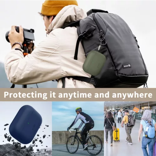 Apple AirPods Pro 3 Tech-protect Szilikon levendula tok-5906302333042 6 kép