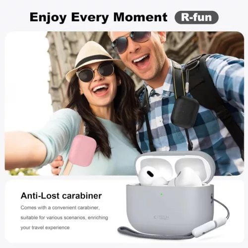 Apple AirPods Pro 3 Tech-protect Szilikon levendula tok-5906302333042 7 kép