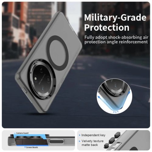 Honor Magic7 Lite / X9c fekete CandyCase MagSafe tok- 4 kép