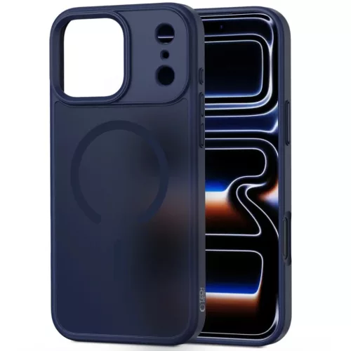 iPhone 17 Pro Max Tech-protect Magmat Magsafe matt mélykék tok-5906302334179 2 kép