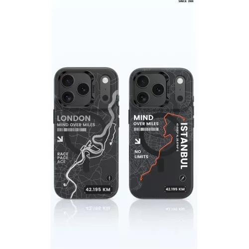  iPhone 17 fekete-narancssárga Benks Magnetic City MagSafe tok-6948005964115 4 kép
