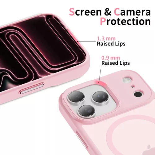 iPhone 17 Pro Max Tech-protect Magmat Magsafe, matt rózsaszín tok-5906302333905 4 kép