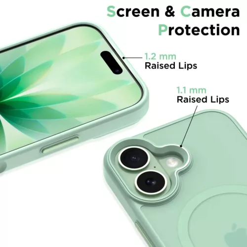 iPhone 17 Tech-protect Magmat Magsafe tok, Matt Zsálya-5906302334131 3 kép