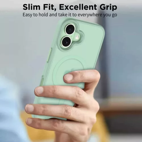 iPhone 17 Tech-protect Magmat Magsafe tok, Matt Zsálya-5906302334131 6 kép