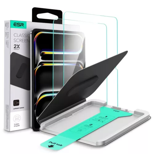 Apple iPad Pro 11 2024 üvegfólia ESR Ultrafit edzett üveg 2-csomag -4894240293492 3 kép