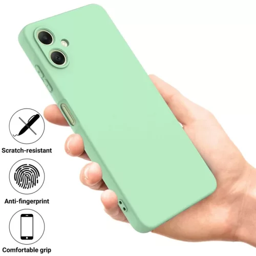 Samsung Galaxy A07 szilikon tok – zöld csuklópánttal- 5 kép