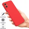 Samsung Galaxy A07 szilikon tok – piros csuklópánttal- 2 kép