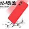 Samsung Galaxy A07 szilikon tok – piros csuklópánttal- 5 kép