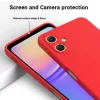 Samsung Galaxy A07 szilikon tok – piros csuklópánttal- 7 kép