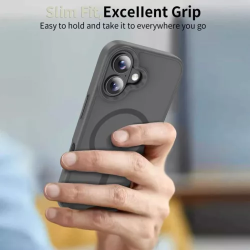 iPhone 17 Tech-protect Magmat Magsafe matt zsírkréta szürke tok-5906302333653 7 kép