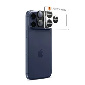 iPhone 17 Pro Max Spigen Optik Pro XL "EZ Fit" kameravédő fekete üv-8800283317817 2 kép