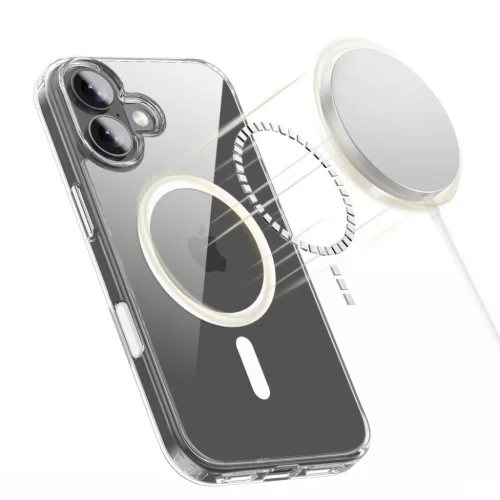 iPhone 17 Tech-protect Flexair Hybrid CC Magsafe átlátszó tok-5906302319619 3 kép
