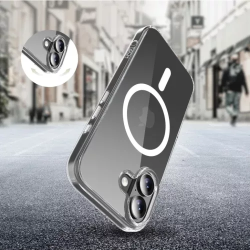 iPhone 17 Tech-protect Flexair Hybrid CC Magsafe átlátszó tok-5906302319619 5 kép