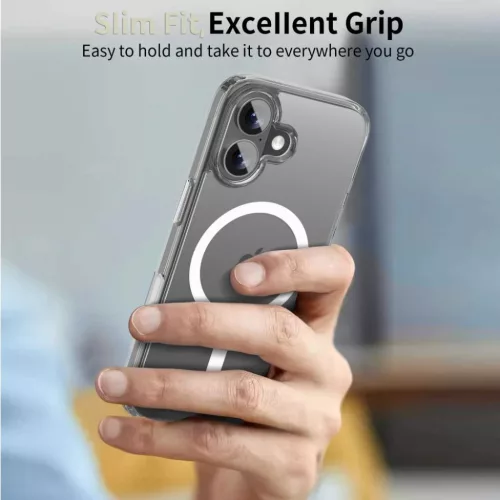 iPhone 17 Tech-protect Flexair Hybrid CC Magsafe átlátszó tok-5906302319619 6 kép