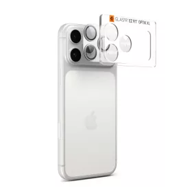 iPhone 17 Pro Spigen Optik Pro XL Glas.tr "EZ Fit" kameravédő ezüst-8800283317794 2 kép
