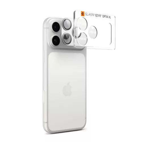 iPhone 17 Pro Spigen Optik Pro XL Glas.tr "EZ Fit" kameravédő ezüst-8800283317794 2 kép