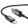 USB-A - USB-C Kábel Hoco X89, 60W, 3A, 1m, Fekete
