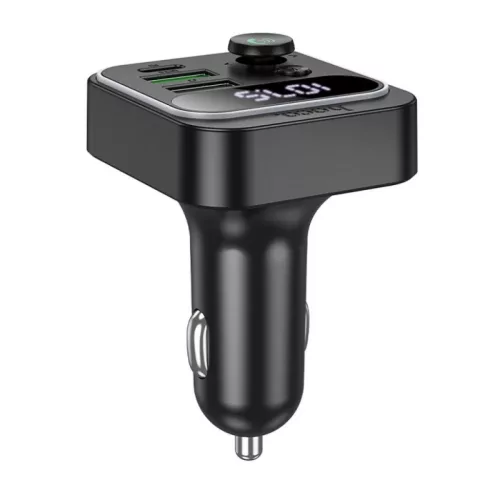 Bluetooth FM Transmitter és Autós Töltő Hoco E85, 2 x USB-A - 1 x -6942007634304 4 kép