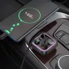 Bluetooth FM Transmitter és Autós Töltő Hoco E85, 2 x USB-A - 1 x -6942007634304 6 kép