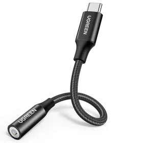 USB-C – 3,5 mm audioadapter UGREEN AV142, fekete