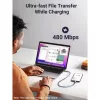 USB-C to USB-C Kábel UGREEN L502, 100W, 5A, 1m, Fekete-6941876262496 8 kép