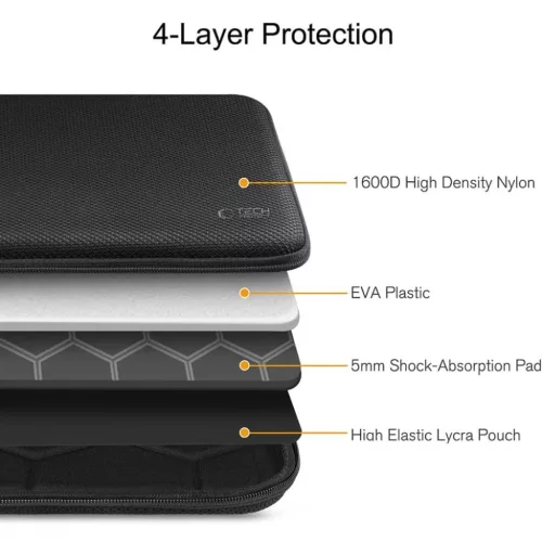 Laptop Tech-protect Hardpouch 13-14 Fekete-5906302331840 8 kép