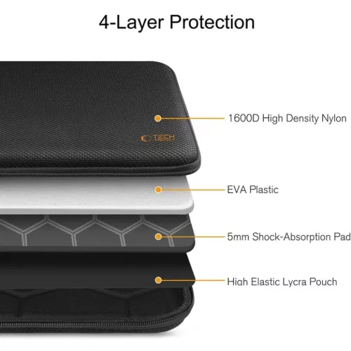 Laptop Tech-protect Hardpouch 15-16 Fekete/narancssárga-5906302331819 8 kép