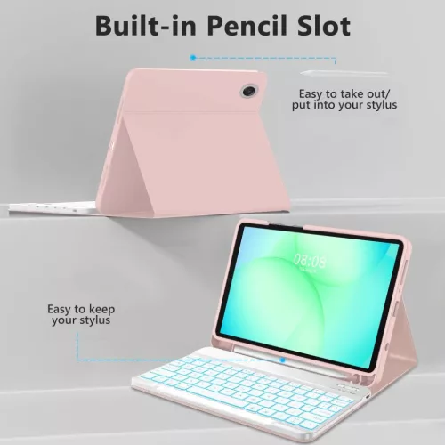 Samsung Galaxy Tab A9/A11 8.7 X110/X115/X133/X135 rózsaszín tok-5906302335015 4 kép