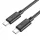 Hoco 3A 60W 1 m X88 fekete Type-C USB kábel-6931474783363 1 kép