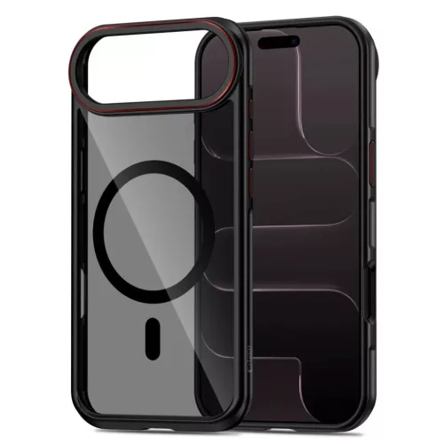 iPhone 17 Air Tech-protect Maghybrid Magsafe tok Fekete/Piros-5906302330423 2 kép