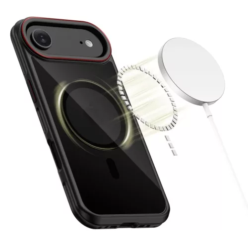 iPhone 17 Air Tech-protect Maghybrid Magsafe tok Fekete/Piros-5906302330423 3 kép