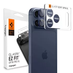   iPhone 17 Pro Max Spigen Optik Pro Xl Glas.tr „EZ Fit” kamera üvegfólia Kék