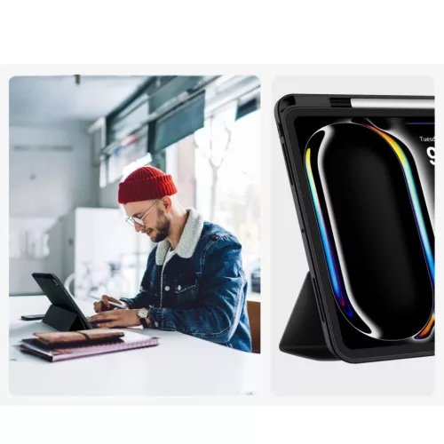 iPad Pro 13” 7 / 8 / 2024-2025 tok Tech-Protect SC Pen Fekete-5906302335848 9 kép