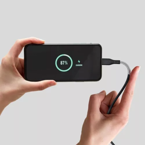 Forcell F-Energy USB-C – USB-C kábel, QC4.0 PD, 5A / 100W, 1m, feke-5903396396960 4 kép