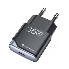   Forcell F-Energy Ultra Slim GaN III hálózati töltő, USB-C, PD/QC4.0, 3A/35 W, fekete (B135101-E)