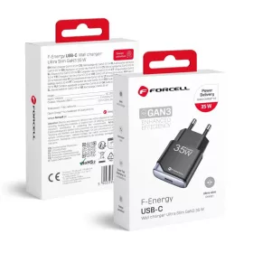 Forcell F-Energy Ultra Slim GaN III hálózati töltő, USB-C, PD/QC4.-5903396397813 2 kép