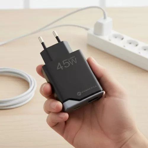 Forcell F-Energy Ultra Slim GaN III hálózati töltő, USB-C + USB-A,-5903396397837 4 kép