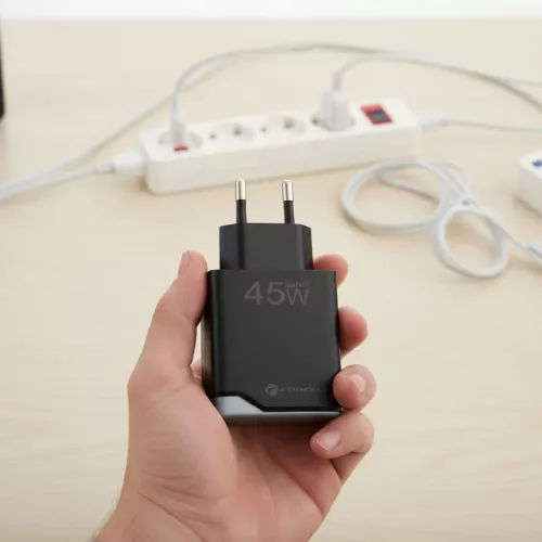 Forcell F-Energy Ultra Slim GaN III hálózati töltő, USB-C + USB-A,-5903396397837 5 kép