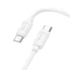 USB C - USB C kábel Hoco PD 5A 240W 1 m X115 fehér
